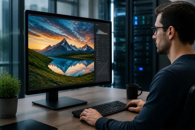 Achieve Realistic Photo with AI and Manual Retouching